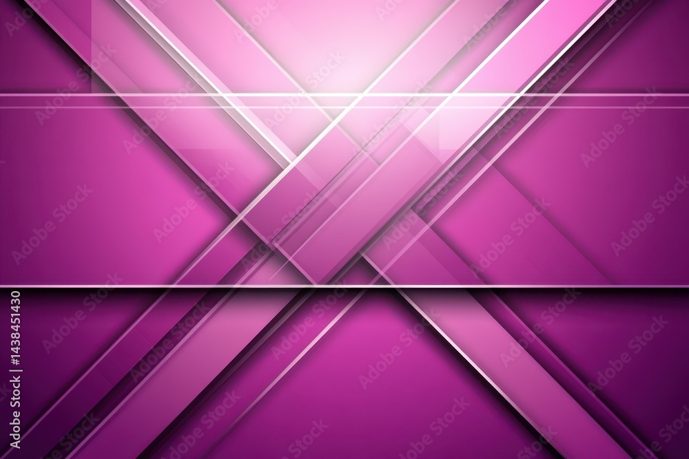 Poster modern, abstract background with intersecting lines and geometric shapes in a vibrant purple color s