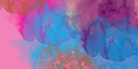 Vibrant Painted Splatters and Abstract Watercolour Textured Background. Vibrant Painted Splatters and Abstract Watercolour Textured Background.  Contemporary wallpaper.