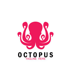Obraz premium octopus icon vector illustration template design