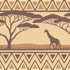 Inspired by African tribal textiles 