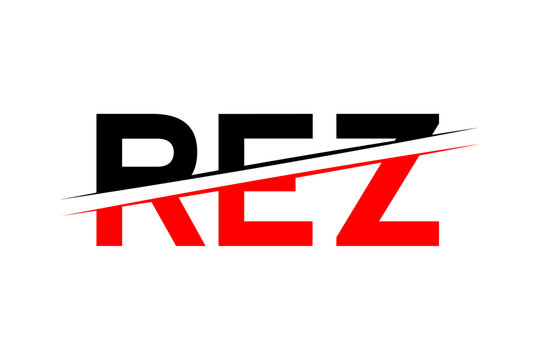 REZ Letter Logo Design &ndash; Initials Linked with Line in Creative Vector Illustration for Unique Branding