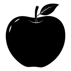 Food apple silhouette vector illustrator