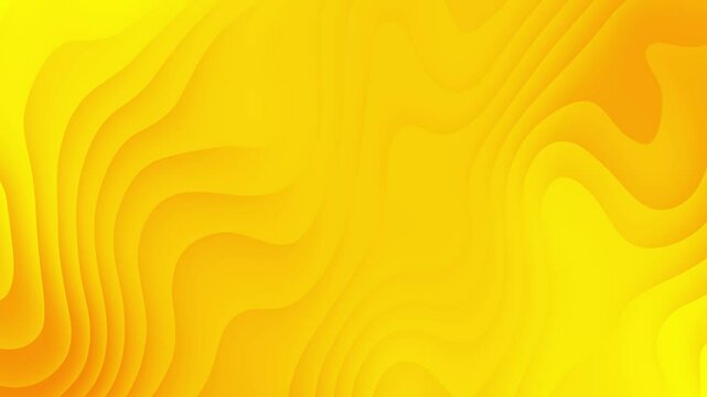 Modern corporate abstract yellow background with wave looping
