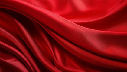 Obraz premium abstract red fabric waves elegant background