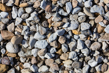 Mixed Colorful Rocks and Pebbles Texture Background