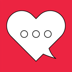 Set of blank white speech bubble in flat design, chatting box, message box icon. Balloon doodle style of thinking sign symbol. Speech bubble isolated on background. Communication, Discussion and Text