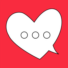 Set of blank white speech bubble in flat design, chatting box, message box icon. Balloon doodle style of thinking sign symbol. Speech bubble isolated on background. Communication, Discussion and Text