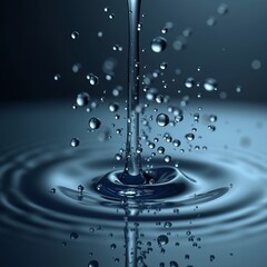 Ripples and droplets on the water surface