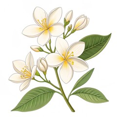 Fototapeta premium bouquet of white flowers