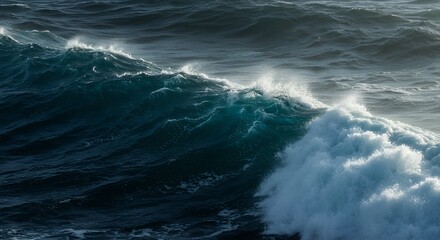 Fototapeta premium Ocean Waves Crashing Water Sea