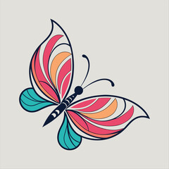 Colorful Decorative Butterfly Illustration – Vibrant Artistic Design for Nature, Beauty, and Creative Branding.