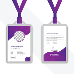 Professional Employee ID Card Design