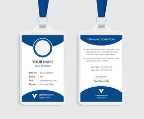 Professional Employee ID Card Design
