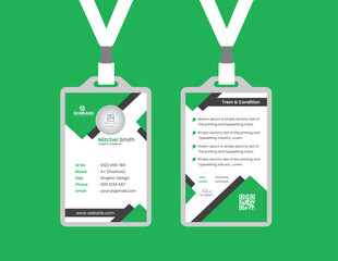 Professional Employee ID Card Design