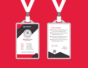 Professional Employee ID Card Design