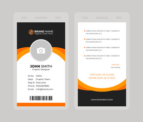 Professional Employee ID Card Design