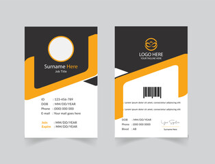 Professional Employee ID Card Design