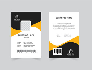 Professional Employee ID Card Design