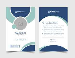 Professional Employee ID Card Design