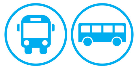 Bus icon vector illustration. bus sign and symbol. transport symbol.