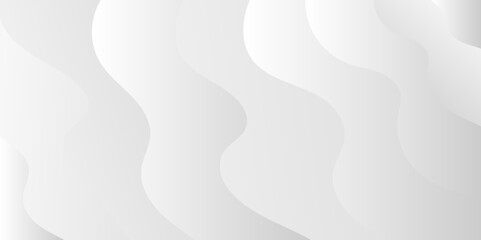 Abstract minimalistic white paper wave curve lines banner background design.
