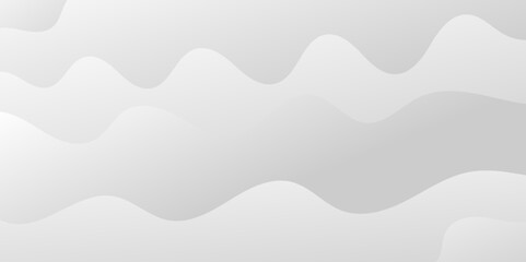 Abstract minimalistic white paper wave curve lines banner background design.
