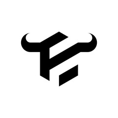 letter F bull logo