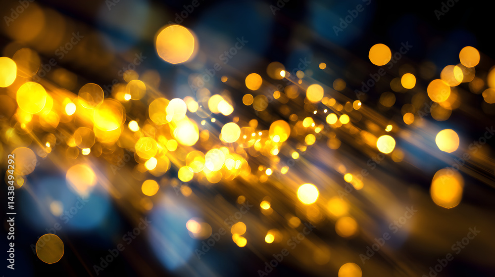 Poster dynamic bokeh light effect for business concept design abstract background creative environment