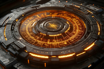 Obraz premium Futuristic technological device