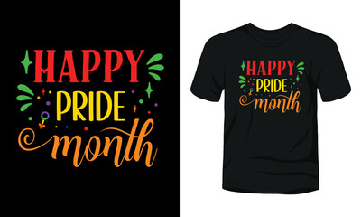 Happy pride month t-shirt design