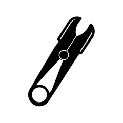 Sectioning clip silhouette vector illustration