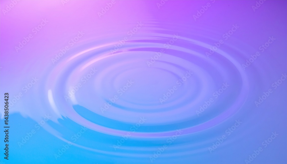 Poster ripple effect water surface abstract art calm environment close-up view serenity concept for relaxat