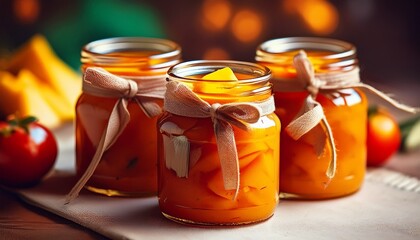 Selbstgemachtes Chutney im Glas