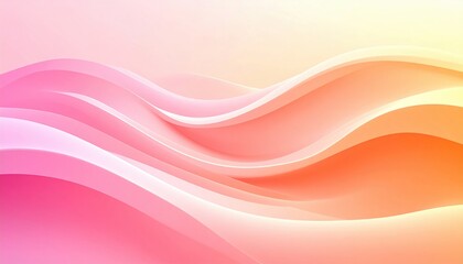 Flowing abstract waves digital art vibrant colors soft light contemporary style calm atmosphere