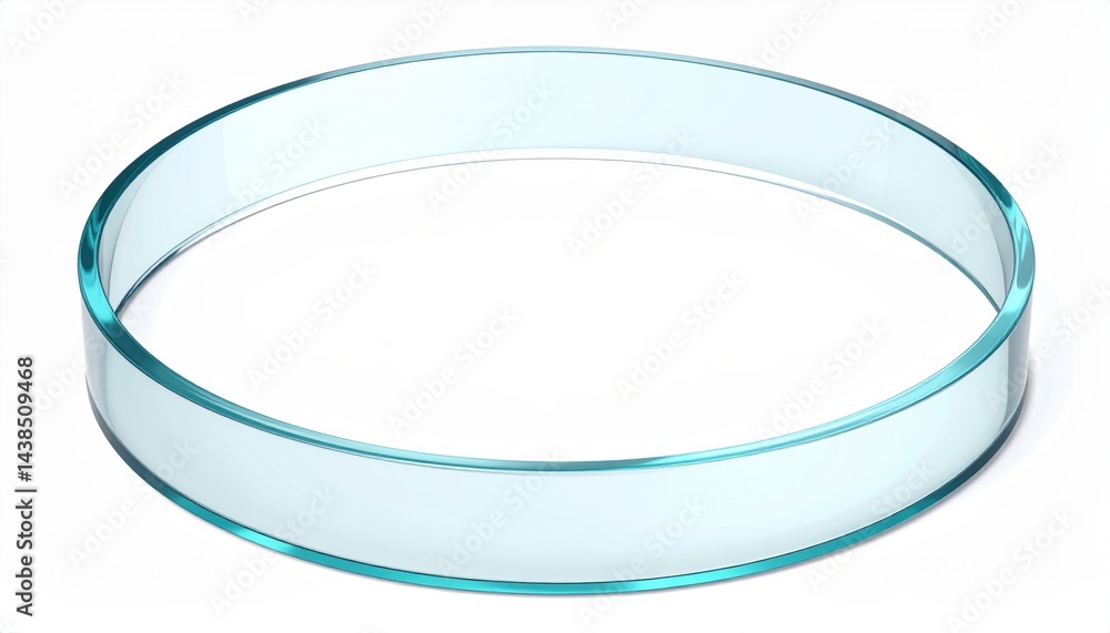 Poster creating a modern glass display studio setup product display minimalist environment top-down view co