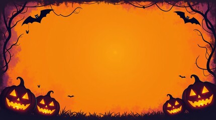 Spooky Pumpkins and Bats for Festive Decorations