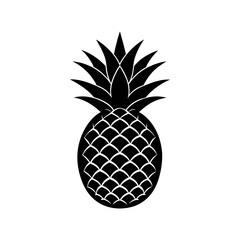 Fototapeta premium pineapple vector silhouette