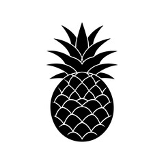 Obraz premium pineapple vector silhouette