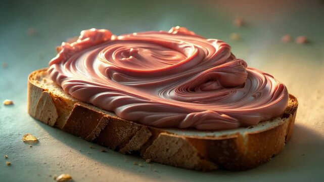 Azuki bean paste spread on toast