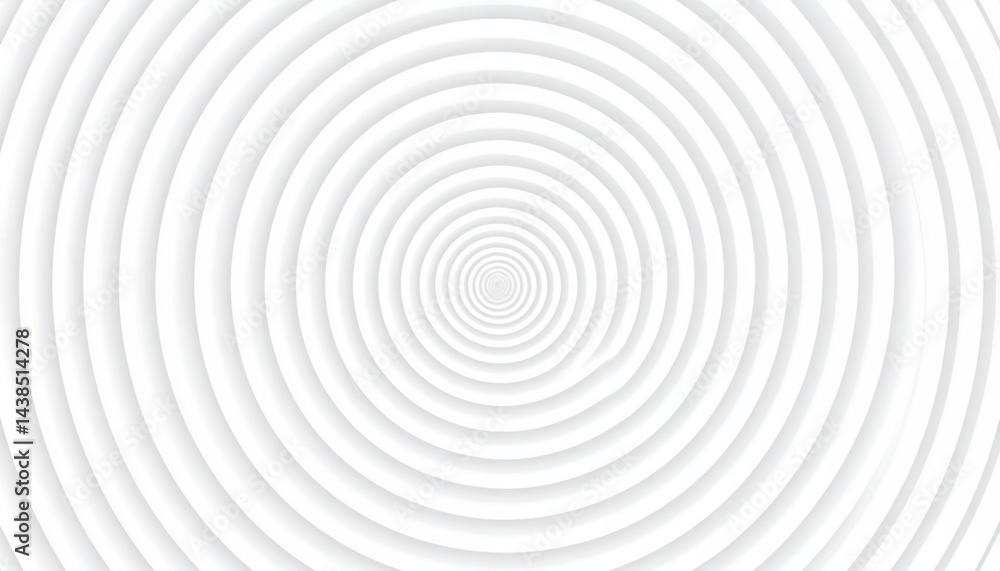 Poster dynamic circular patterns abstract design visual art minimalist style centered perspective geometric
