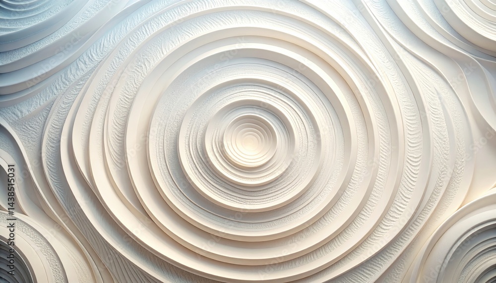 Poster abstract circular patterns minimalist art decorative textures soft lighting close-up view visual har