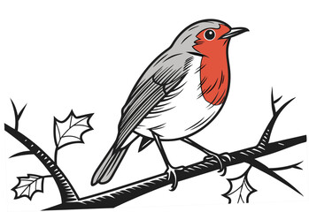vector illustration of a bird