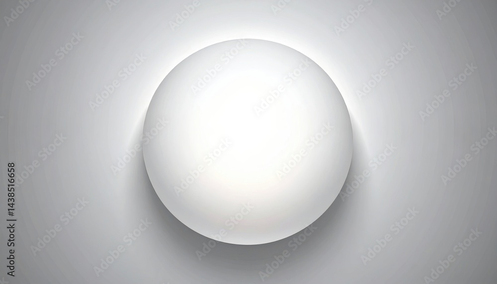 Poster illuminated sphere display modern gallery digital art minimalist environment close-up view light and