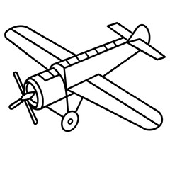 Minimal Biplane Vector on White