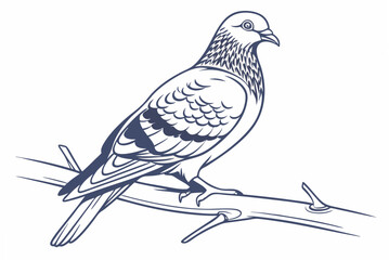dove on branch