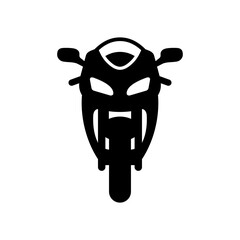 Motorcycle icon. Superbike, sport bike, high-performance motorbike. Vector icon isolated on white background.