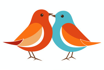 two birds on a branch