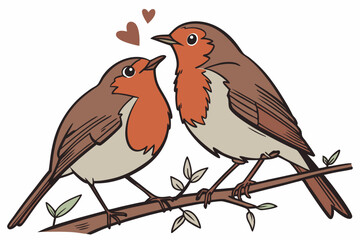 robin on a branch