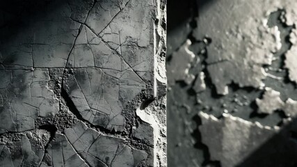 Detailed look at a dark surface texture, a textured panel, monochrome wall.