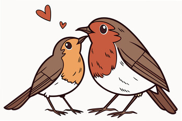 two birds on a branch